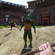 A makeshift Mutant Ninja Turtle, Mordhau-style